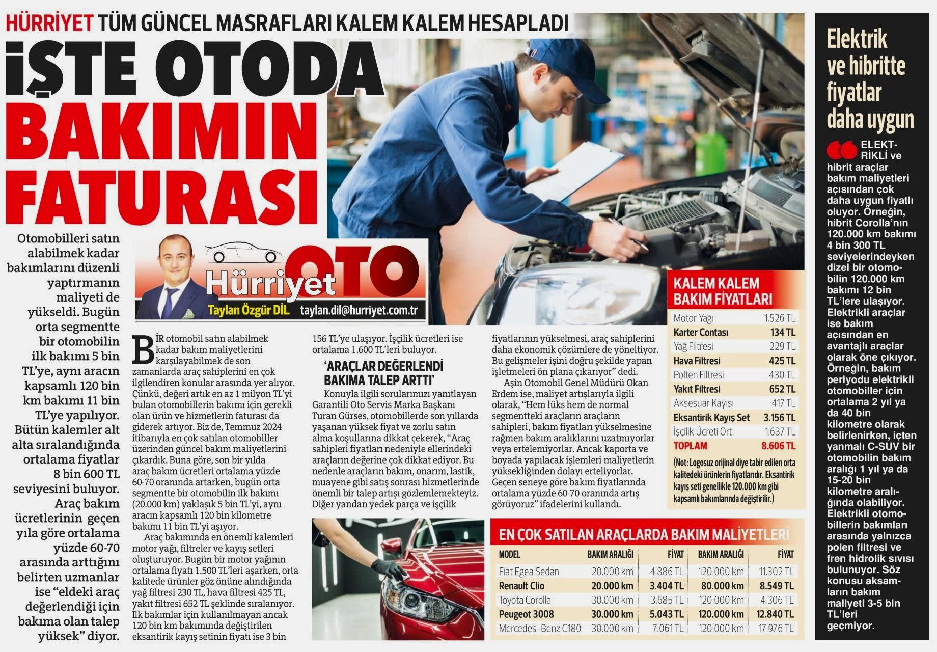 Garantili Oto Hürriyet Haber